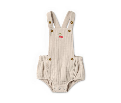 Tchibo - Krátké dupačky - pro miminko - vel. 50/56 - barva: hnědá