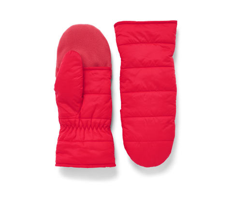 Tchibo - Prošívané odklápěcí palčáky - pro ženy - vel. 6,5 - barva: červená