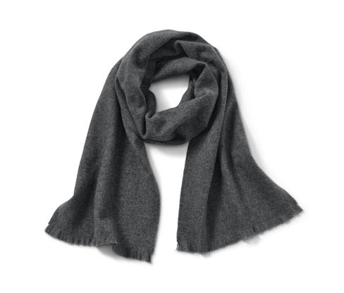 Tchibo - Šála s kašmírem - barva: šedá