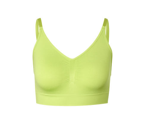 Tchibo - Bezešvá sportovní podprsenka - pro ženy - vel. S 36/38 - barva: zelená