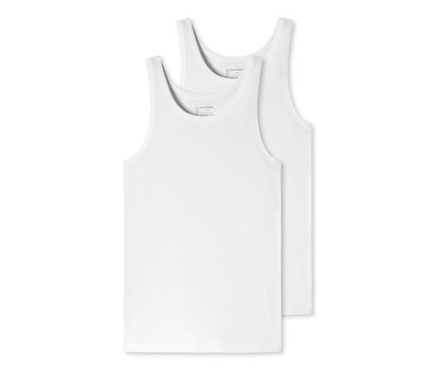 Nátělníky s biobavlnou Schiesser - pro muže - vel. S/4 - barva: bílá