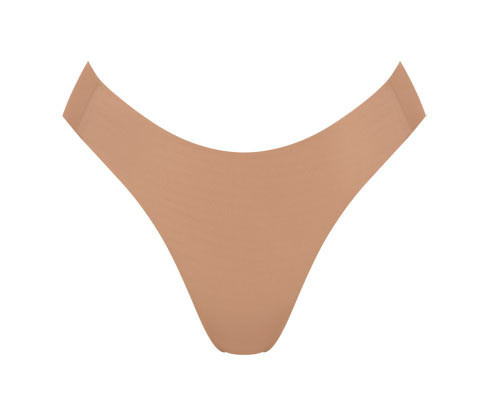 Vysoce vykrojené kalhotky sloggi Zero Feel 2.0 High leg - pro ženy - vel. S 36/38 - barva: hnědá