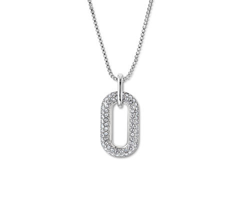 Tchibo - Náhrdelník Iconic s přívěskem s kamínky - barva: bílá