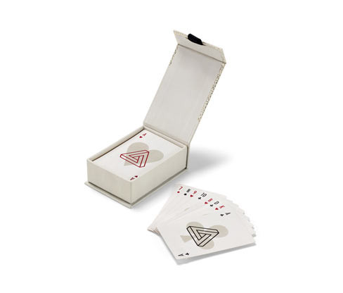 Tchibo - Sada hracích karet »Skat« - barva: šedá