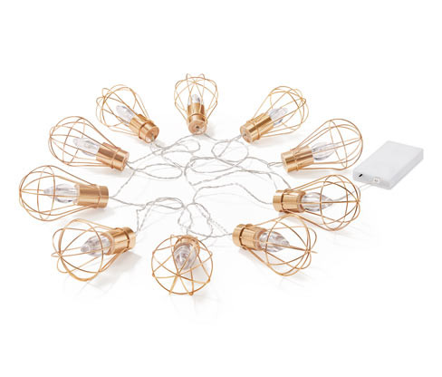 Tchibo - Světelný řetěz s LED Žárovky - barva: zlatá