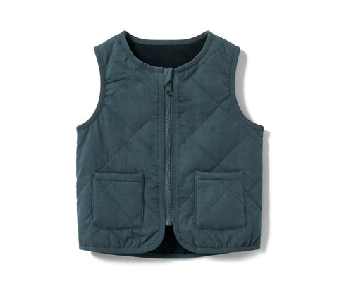 Tchibo - Dětská oboustranná prošívaná vesta - pro ženy - vel. 86/92 - barva: modrá