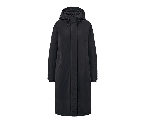 Tchibo - Extra dlouhý termokabát - pro ženy - vel. 36 - barva: černá