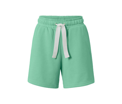 Tchibo - Sportovní teplákové šortky - pro ženy - vel. XS 32/34 - barva: zelená