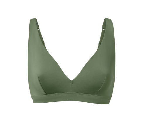 Tchibo - Pohodlná měkká podprsenka - pro ženy - vel. 75A - barva: zelená