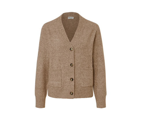 Tchibo - Pletený svetr s vlnou - pro ženy - vel. S 36/38 - barva: béžová