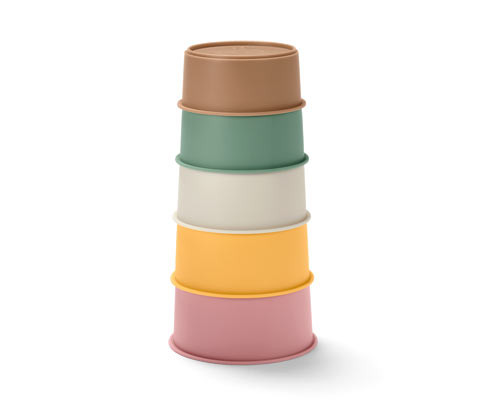 Tchibo - Stohovatelné kelímky na hraní do vody - barva: vícebarevná