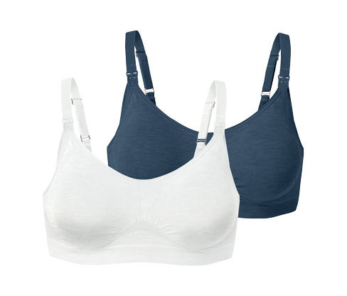 Tchibo - Bezešvé podprsenky na kojení - pro ženy - vel. S 36/38 - barva: modrá