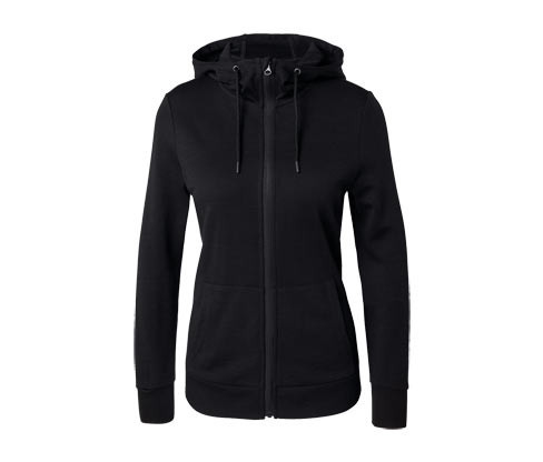 Tchibo - Bunda s kapucí a vlnou s certifikací RWS - pro ženy - vel. XS 32/34 - barva: černá