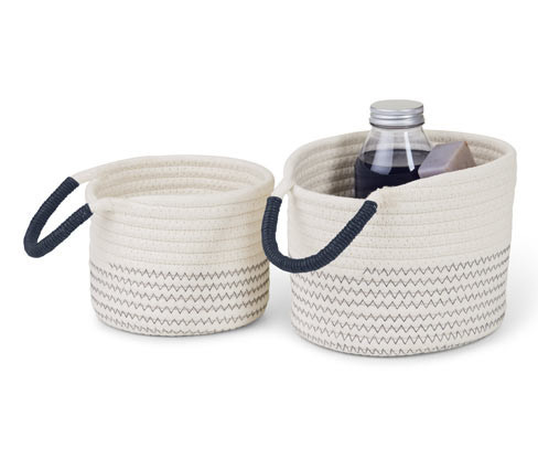 Tchibo - Úložné košíky - barva: modrá