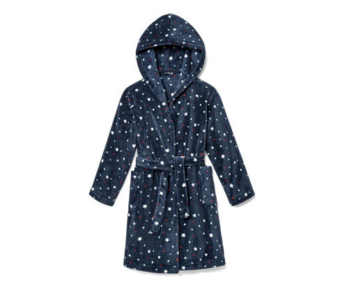 Tchibo - Dětský župan - pro ženy - vel. 122/128 - barva: modrá