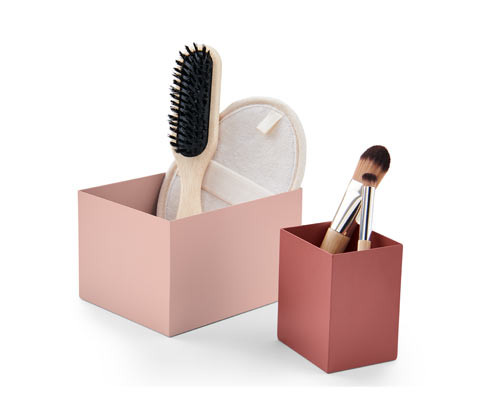 Tchibo - Dekorativní kovové krabice - barva: červená