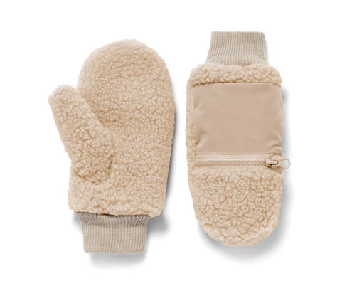 Tchibo - Plyšové palčáky - pro ženy - vel. 6,5 - barva: bílá