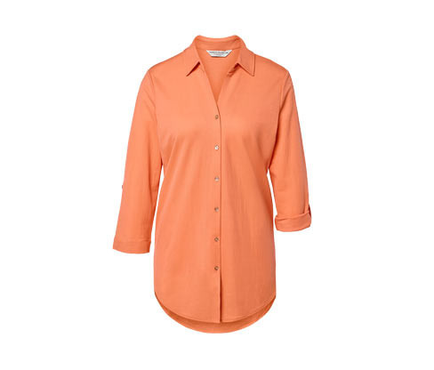 Tchibo - Halenka z žerzejového piké - pro ženy - vel. 36 - barva: oranžová