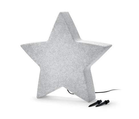 Tchibo - Chytré venkovní svítidlo »Hvězda« - barva: šedá