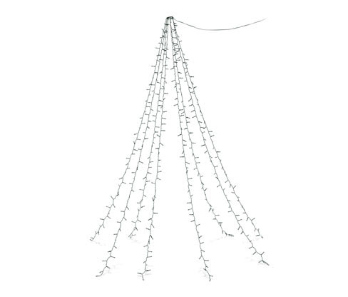 Tchibo - Světelný závěs na vánoční stromek s LED - barva: zelená