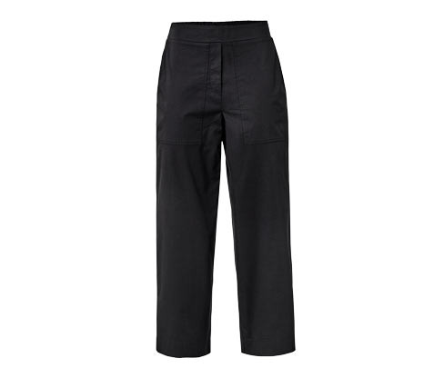 Tchibo - Popelínové kalhoty - pro ženy - vel. 36 - barva: černá