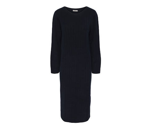 Tchibo - Žebrované pletené šaty - pro ženy - vel. XS 32/34 - barva: modrá