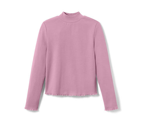 Tchibo - Dětské triko s dlouhým rukávem - pro dívky - vel. 122/128 - barva: fialová