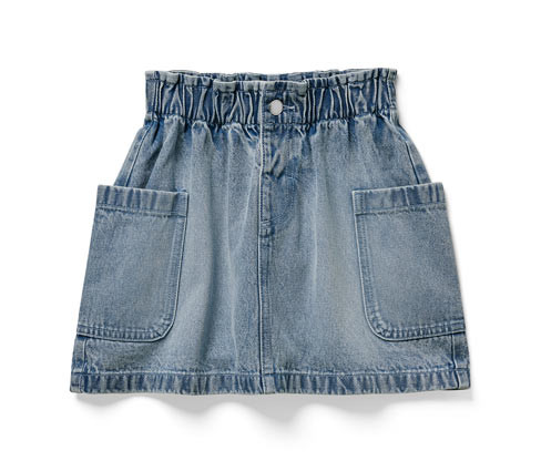 Tchibo - Dívčí džínová sukně paperbag - pro dívky - vel. 122/128 - barva: modrá