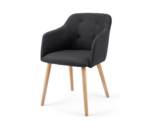 Tchibo - Polstrovaná židle, antracitová