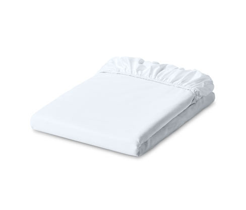 Tchibo - Žerzejové napínací prostěradlo - barva: bílá