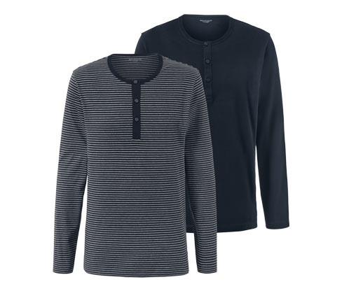 Tchibo - Pyžamová trika - pro muže - vel. S 44/46 - barva: modrá/s proužky