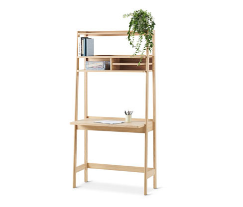 Tchibo - Regál se sekretářem - barva: hnědá