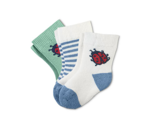 Tchibo - Dětské froté ponožky - pro ženy - vel. 13-15 - barva: modrá