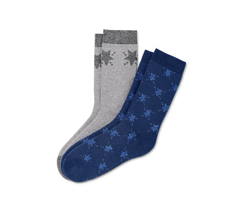 Tchibo - Měkoučké ponožky - pro ženy - vel. 35-38 - barva: modrá