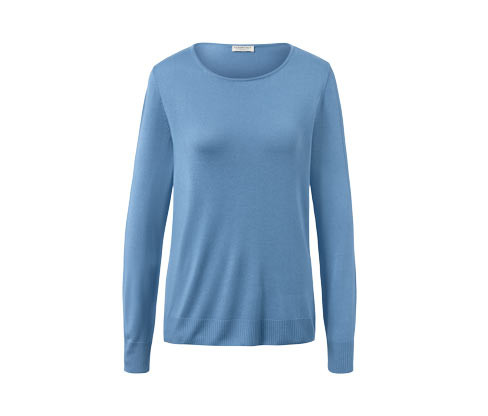Tchibo - Svetr z jemného úpletu - pro ženy - vel. XS 32/34 - barva: modrá