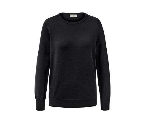 Tchibo - Svetr z jemného úpletu merino - pro ženy - vel. S 36/38 - barva: černá