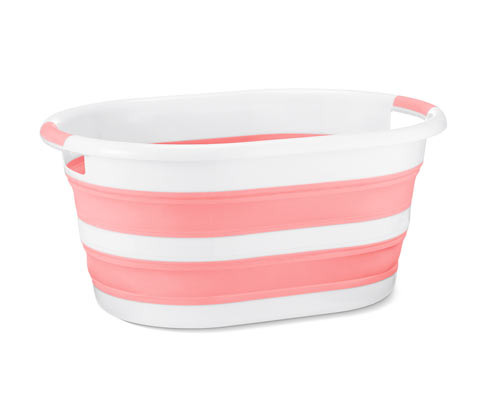 Tchibo - Skládací koš na prádlo - barva: bílá