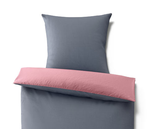 Tchibo - Flanelové povlečení z mikrovlákna - barva: modrá