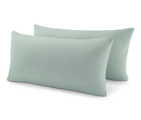 Tchibo - Žerzejové povlaky na polštář - barva: zelená