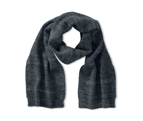 Tchibo - Pletená šála - barva: modrá