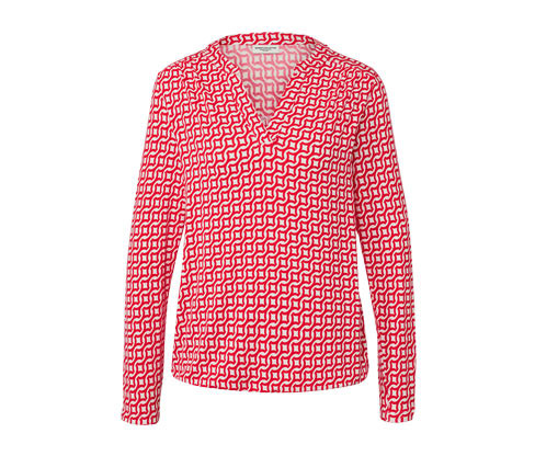 Tchibo - Halenkové triko s potiskem - pro ženy - vel. S 36/38 - barva: bílá/s potiskem