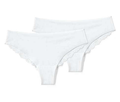 Tchibo - Brazilské kalhotky tanga Magic Cut - pro ženy - vel. S 36/38 - barva: bílá