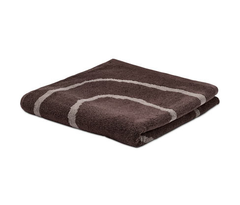 Tchibo - Žakárová osuška - barva: hnědá