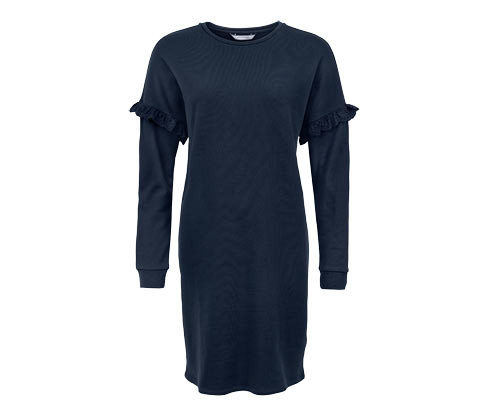Tchibo - Teplákové šaty - pro ženy - vel. S 36/38 - barva: modrá