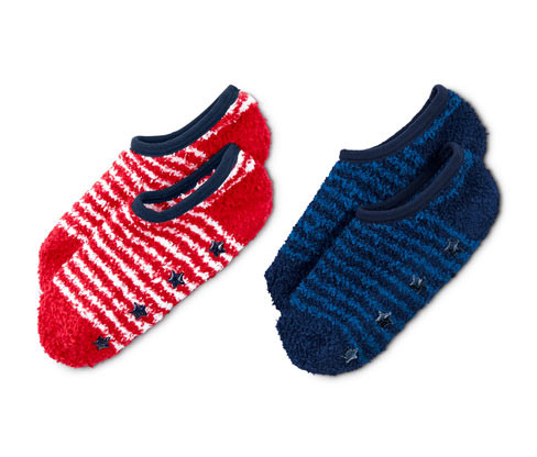 Tchibo - Ponožkové papuče - pro ženy - vel. 31-34 - barva: modrá/s proužky