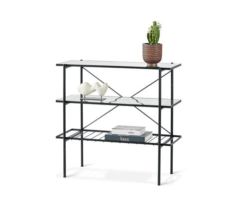 Tchibo - Konzolový stolek - barva: černá