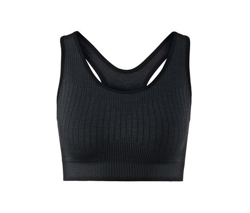 Tchibo - Bezešvá sportovní podprsenka - pro ženy - vel. S 36/38 - barva: šedá