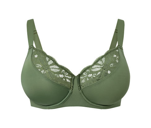 Tchibo - Zmenšující podprsenka - pro ženy - vel. 85D - barva: zelená