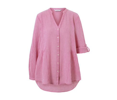 Tchibo - Pruhovaná dlouhá tunika - pro ženy - vel. 36 - barva: bílá/s proužky