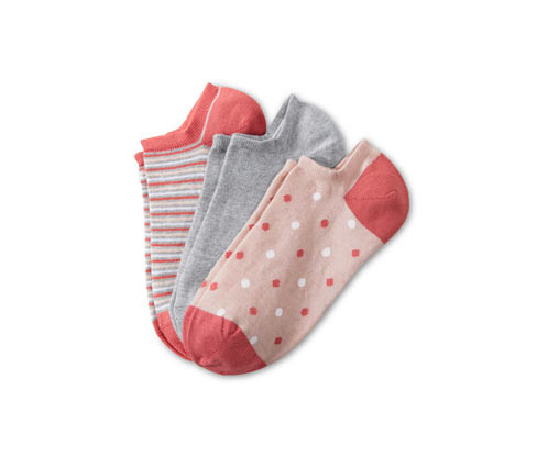 Tchibo - Dámské ponožky sneaker - pro ženy - vel. 35-38 - barva: šedá